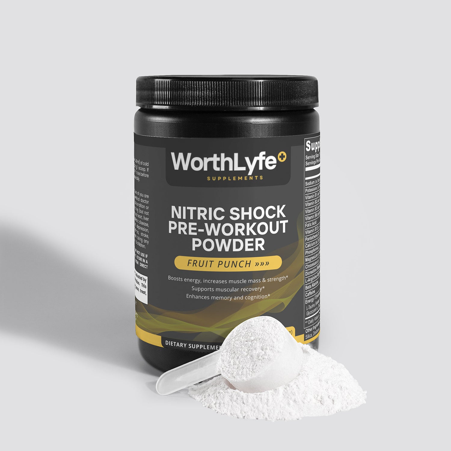 Nitric Shock Pre-Workout Powder (Fruit Punch)