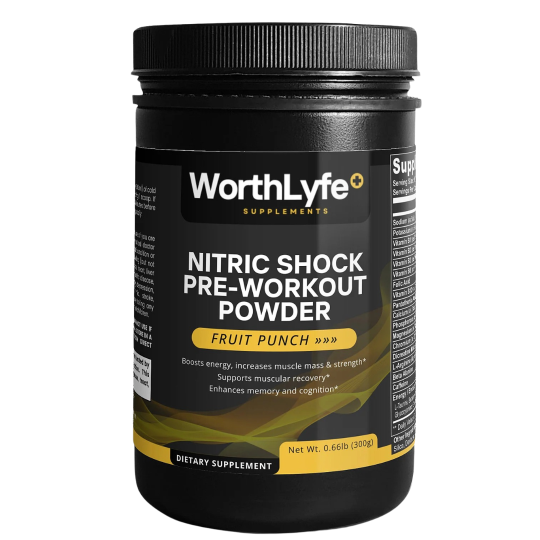 Nitric Shock Pre-Workout Powder (Fruit Punch)